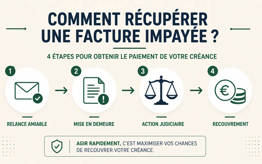 Comment récupérer une facture impayée ? Les étapes clés pour les professionnels